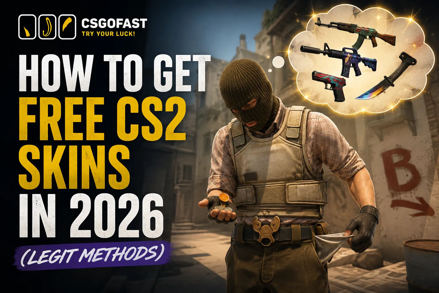 How to Get Free CS2 Skins in 2026 (Legit Methods)
